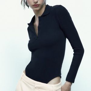 Zara Polo Collar Bodysuit